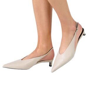 Tony Bianco - Women’s ‘Charlie’ Slingback Heels, Vanilla Nappa, Off-White Size 9